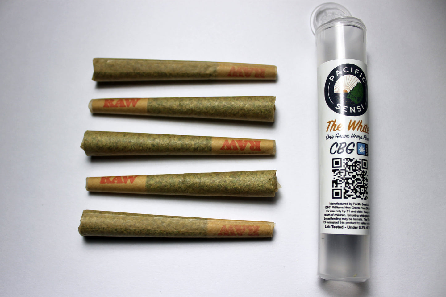 The White 1g Pre-Roll (5 Pack) - Pacific Sensi